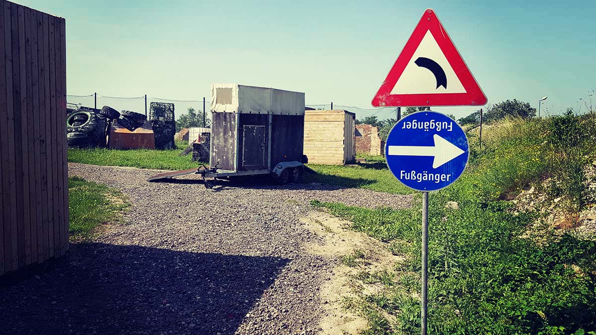 Wege zwischen den Deckungen auf The Battlefield